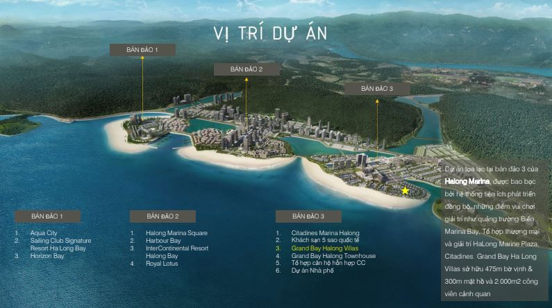 Grand Bay Hạ Long Villas - Vị trí dự án 